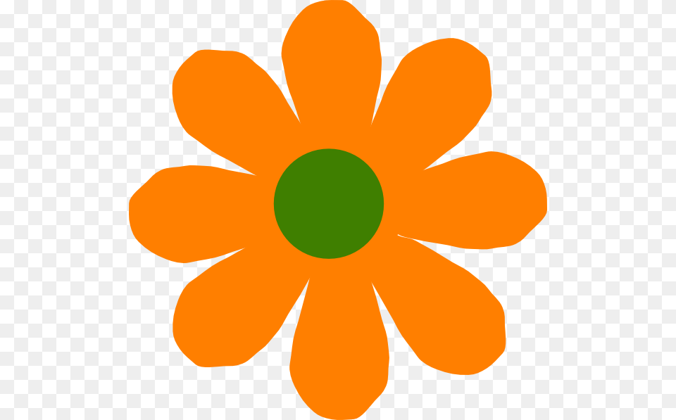 Orange Flower Clipart Daisy, Anemone, Petal, Plant, Anther Png Image