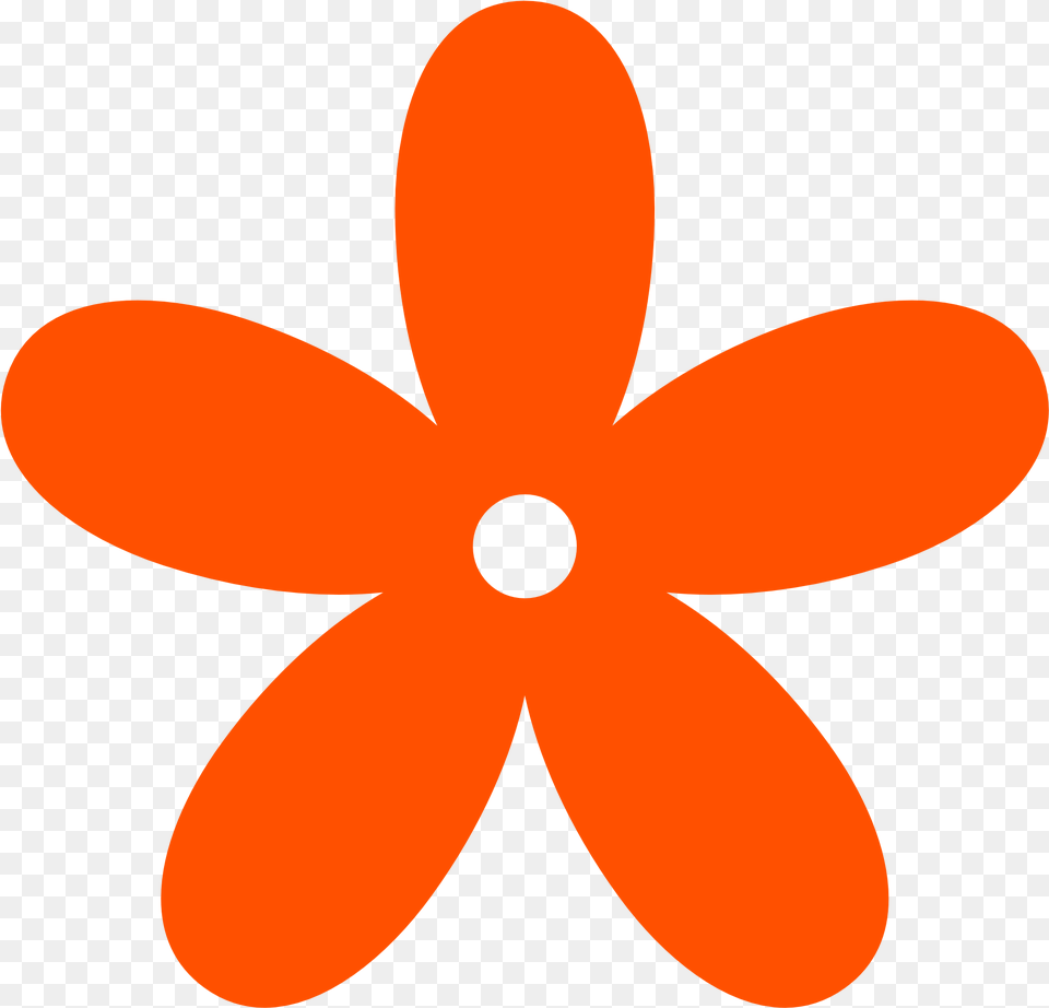 Orange Flower Clipart Pink Flower Clipart, Daisy, Plant, Machine, Propeller Free Png Download