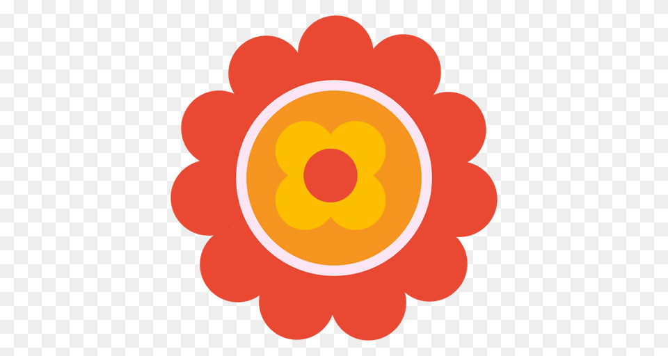 Orange Flower Icon, Nature, Outdoors, Sky, Logo Free Transparent Png