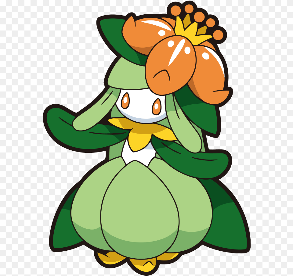 Orange Flower On Head Pokemon, Cartoon, Baby, Person Png Image