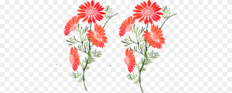 Orange Flowers Floral, Art, Floral Design, Graphics, Pattern Free Png Download