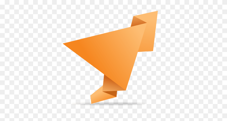 Orange Folded Origami Banner, Art, Paper, Mailbox Free Png Download