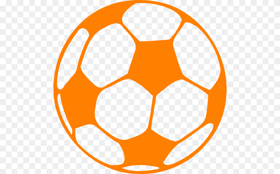 Orange Football Clipart Clip Art Images, Ball, Soccer, Soccer Ball, Sport Png Image