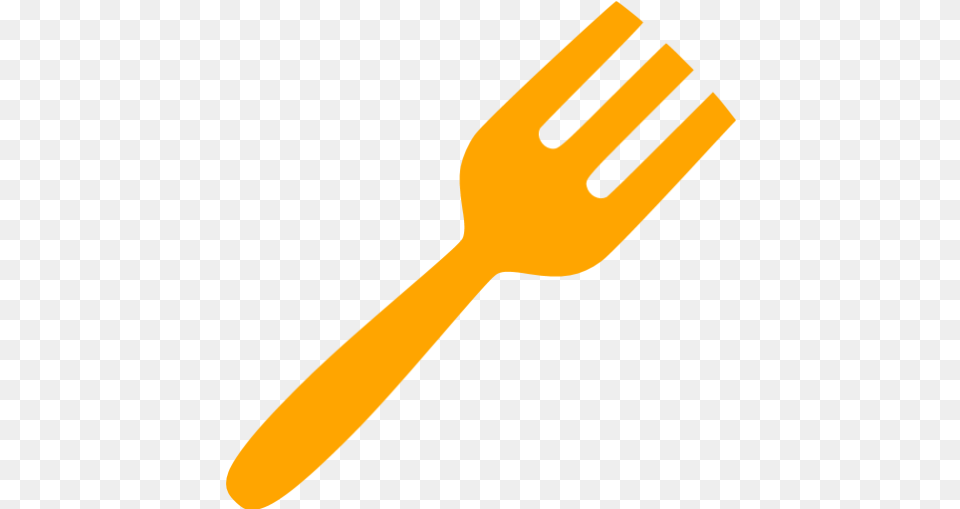 Orange Fork Icon Orange Utensil Icons Fork Icon, Cutlery Free Transparent Png