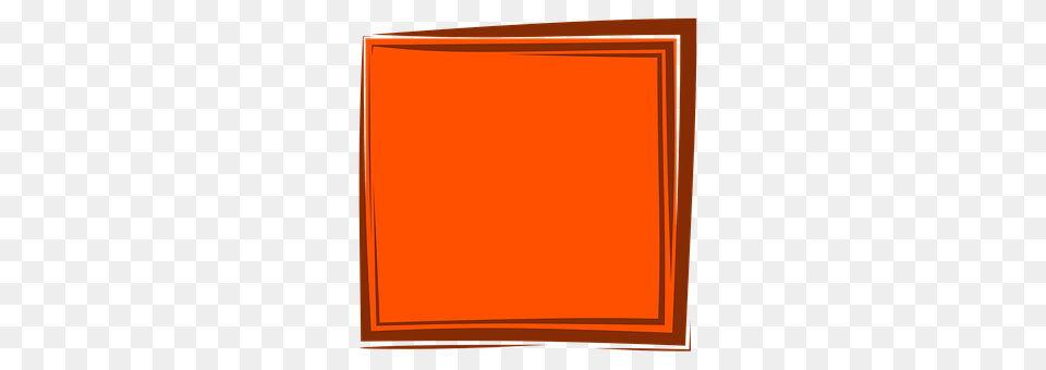 Orange Frame Home Decor, White Board Png