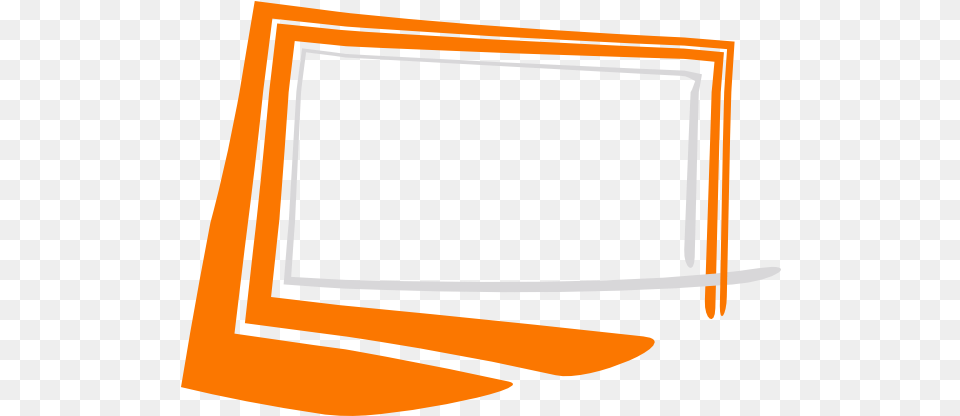 Orange Frame Background Frame Orange Clipart, Electronics, Screen, Computer Hardware, Hardware Png Image