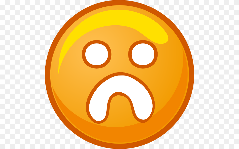 Orange Frown Button Clip Art, Badge, Logo, Symbol, Food Free Transparent Png