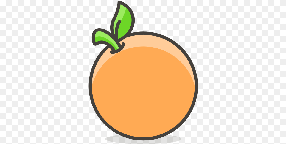 Orange Fruit Icon Of Another Orange Colour Outline, Produce, Plant, Food, Apricot Png
