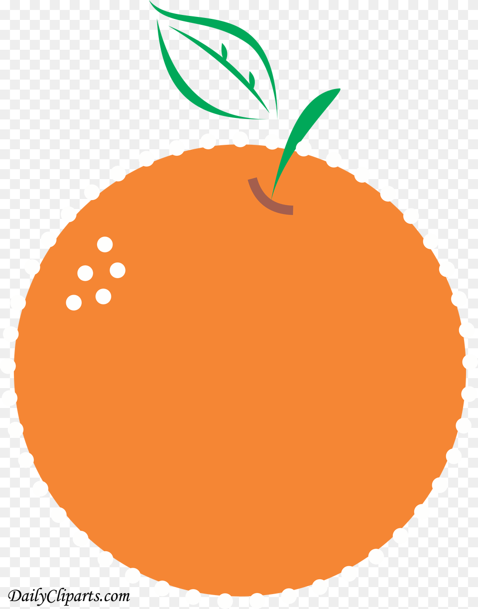 Orange Fruit Logo Icon Clip Art, Produce, Plant, Leaf, Food Png Image