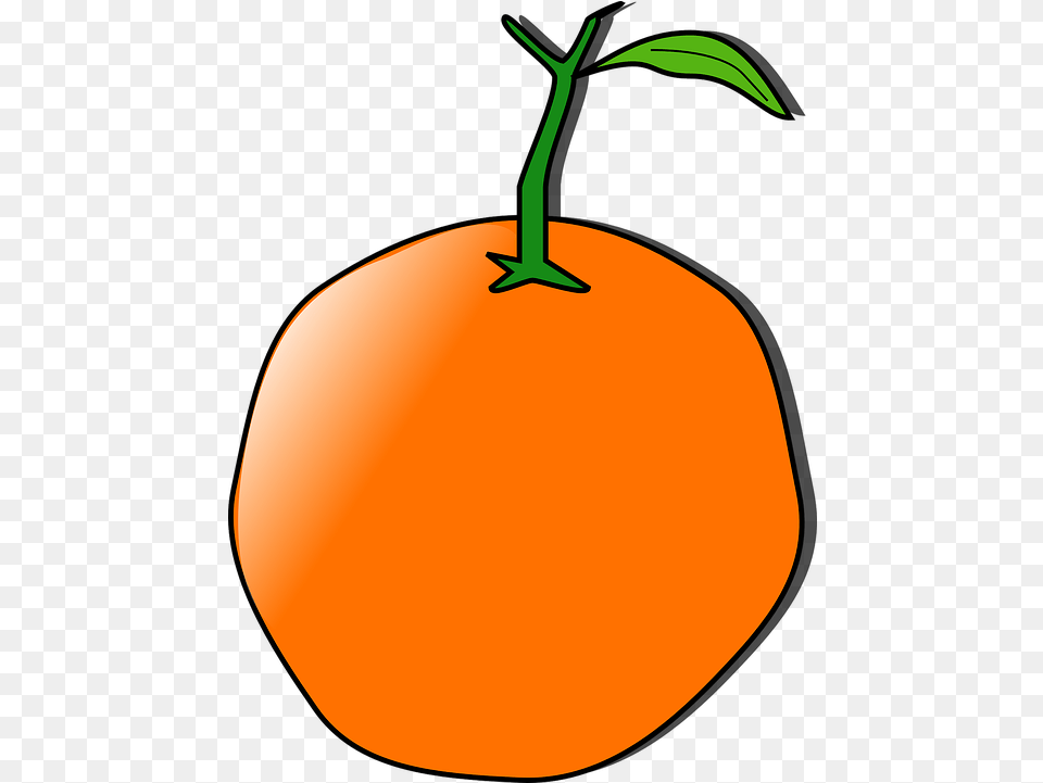 Orange Fruit Tangerine Vector Graphic On Pixabay Orange Clip Art, Food, Plant, Produce, Citrus Fruit Png