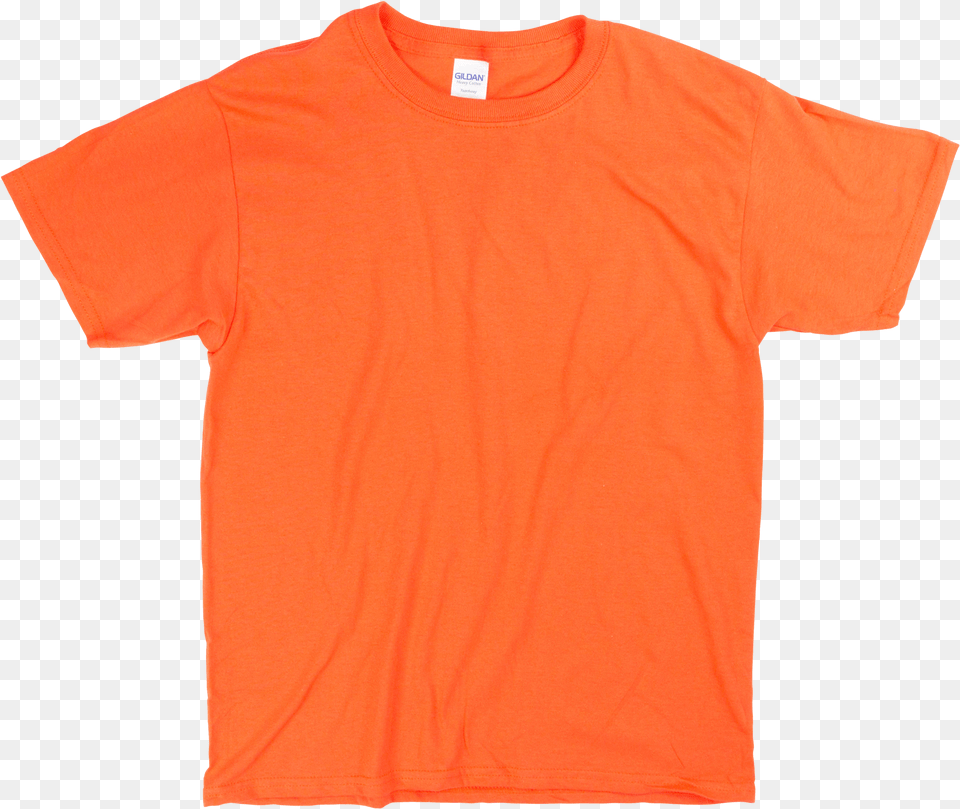 Orange Gd 5000b Gildan Orange T Shirt, Clothing, T-shirt Png Image
