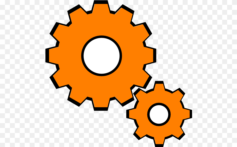 Orange Gear Clipart Image Orange Gears Clipart, Machine Free Png Download