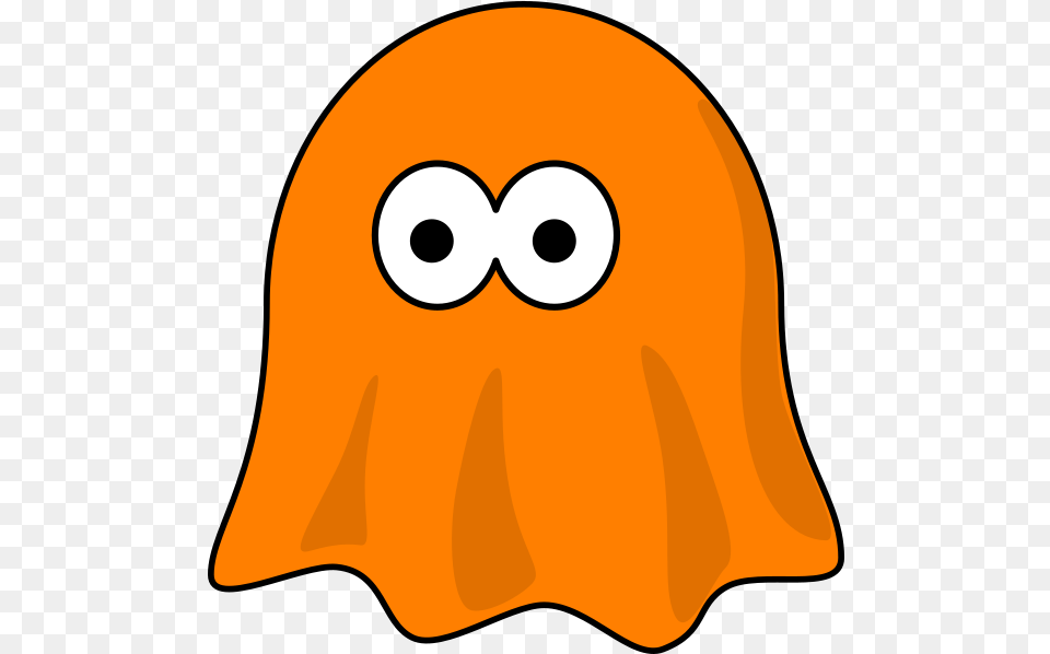 Orange Ghost Clip Art Vector Clip Art Online Orange Ghost Clipart, Cap, Clothing, Hat, Swimwear Free Transparent Png