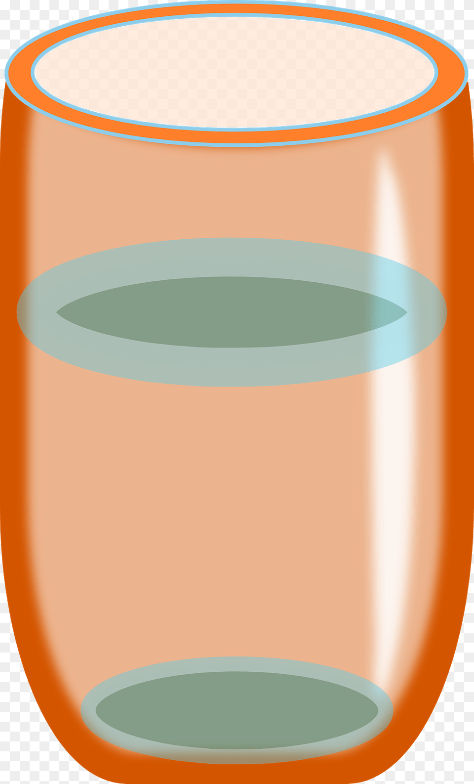 Orange Glass Beaker Clipart, Jar, Pottery, Vase, Cup Free Png