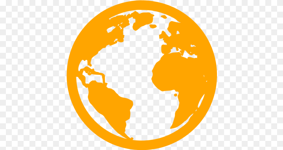 Orange Globe 2 Icon Transparent Globe Icon Gif, Astronomy, Outer Space, Planet, Person Png