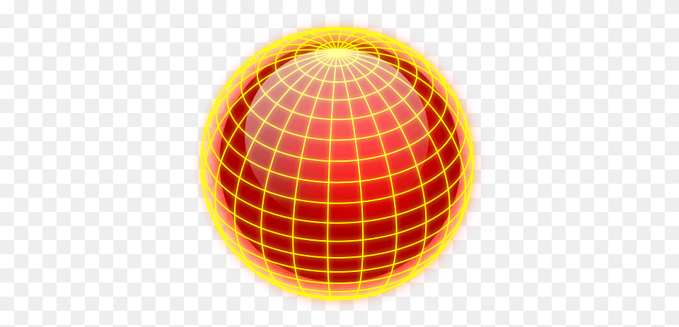 Orange Globe With Yellow Tropics, Sphere, Astronomy, Outer Space, Planet Png Image