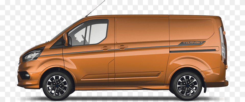 Orange Glow Ford Transit Custom 2020 Side, Transportation, Van, Vehicle, Car Png