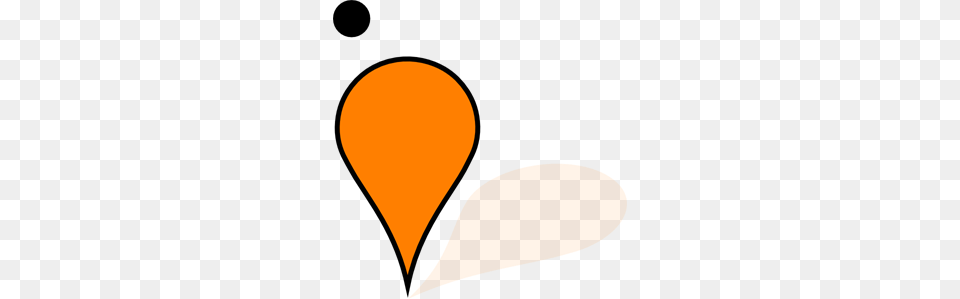 Orange Google Maps Pin Clipart For Web, Clothing, Hat, Balloon, Astronomy Png