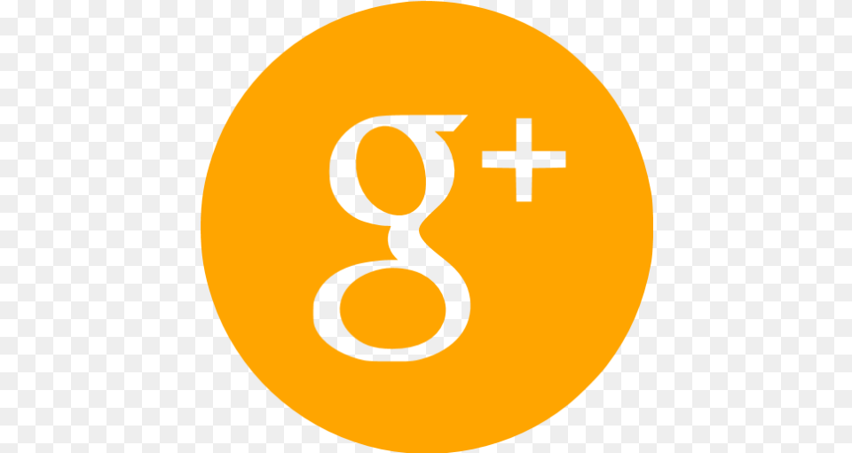 Orange Google Plus 4 Icon Google Orange Icon, Symbol, Number, Text Free Transparent Png