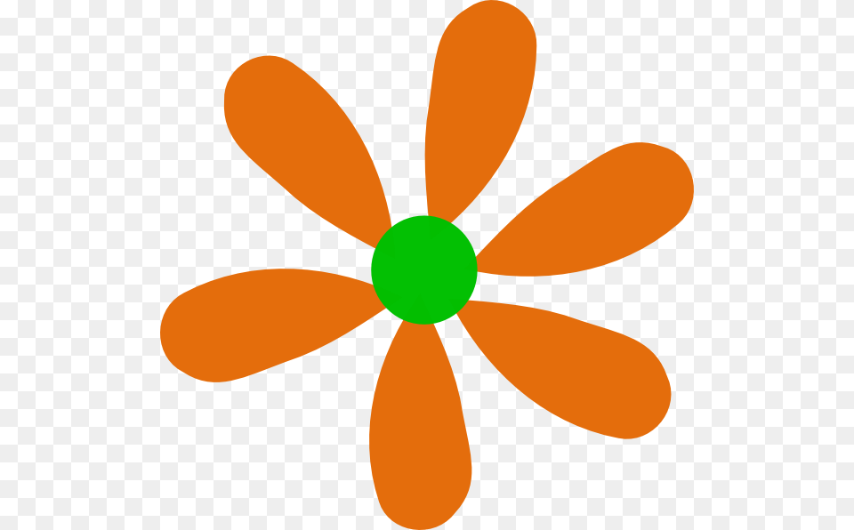Orange Green Daisy Clip Art For Web, Flower, Plant, Appliance, Ceiling Fan Free Png Download