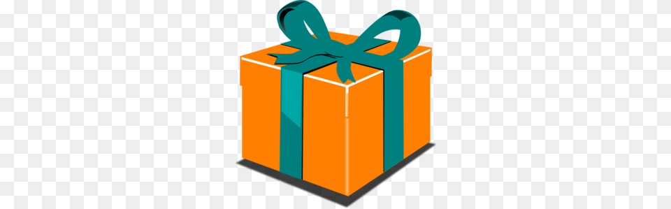 Orange Green Gift Clip Art, Box, Person Free Png Download