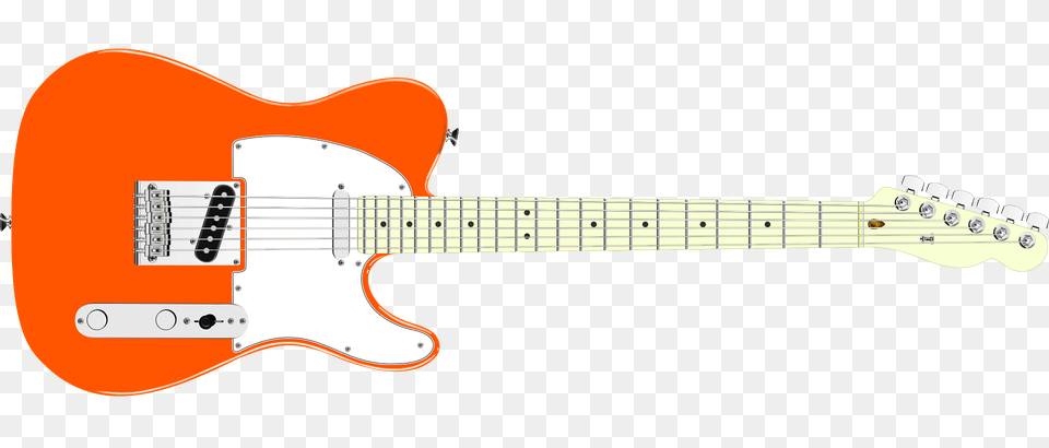 Orange Guitar Clipart, Electric Guitar, Musical Instrument Free Transparent Png