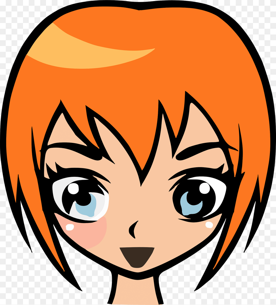 Orange Hair Clipart, Book, Comics, Publication, Baby Free Png