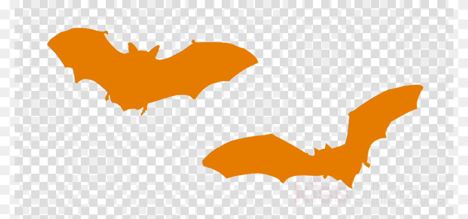 Orange Halloween Bat Clipart Bat Clip Art Clip Art, Animal, Mammal, Wildlife, Home Decor Free Png
