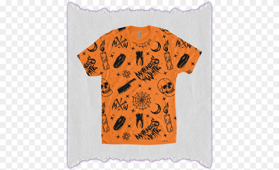 Orange Halloween Teeclass Lazyload Lazyload Fade Motionless In White Halloween Merch, Clothing, T-shirt, Shirt Png Image