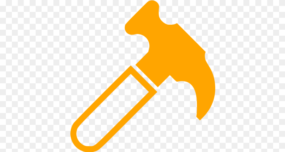 Orange Hammer 2 Icon Orange Hammer Icons Transparent Red Hammer Icon, Person, Device, Electronics, Hardware Free Png Download
