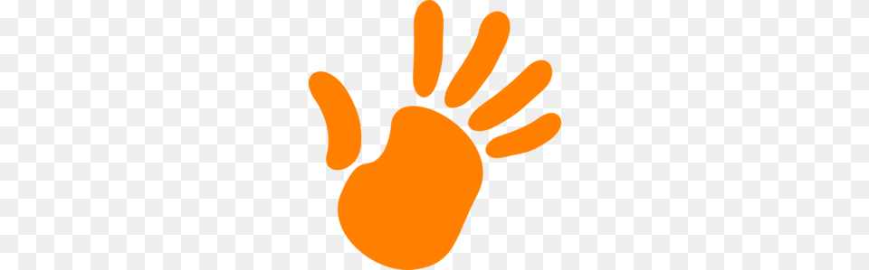Orange Hand Clip Art, Clothing, Glove, Carrot, Food Free Png Download