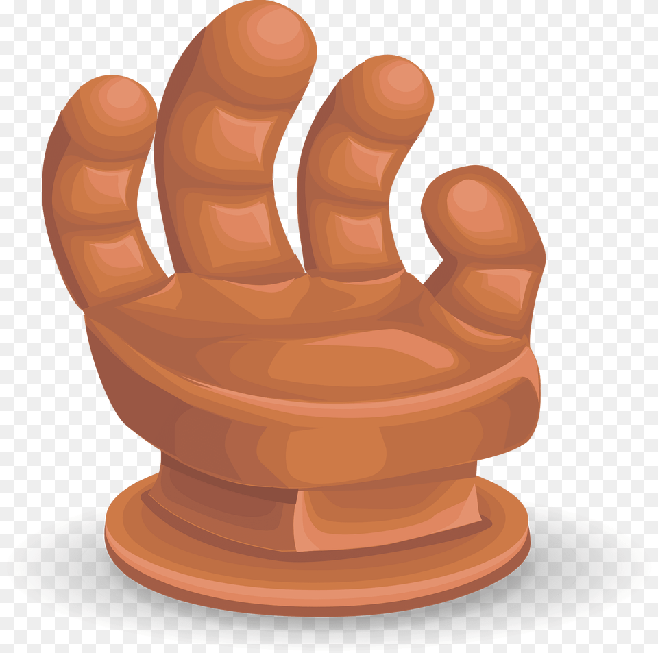 Orange Hand Fantasy Armchair Clipart, Person, Body Part, Clothing, Glove Free Transparent Png