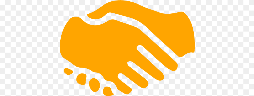 Orange Handshake 2 Icon Orange Handshake Icons Orange Hand Shake Icon, Body Part, Person Free Png Download