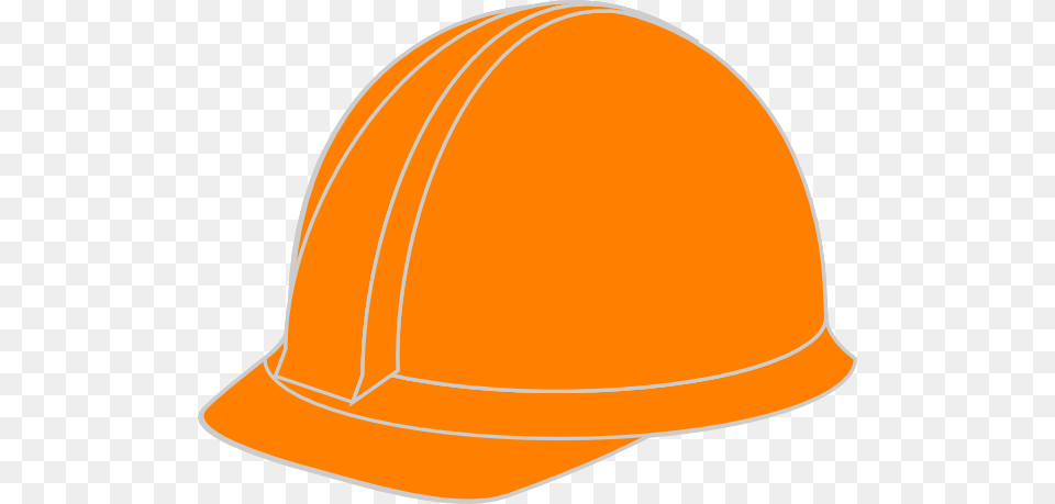 Orange Hard Hat Clip Art, Clothing, Hardhat, Helmet Png Image