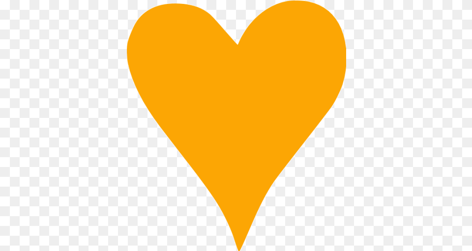 Orange Heart 43 Icon Orange Heart Icons Transparent Background Orange Heart Clipart, Balloon Free Png Download