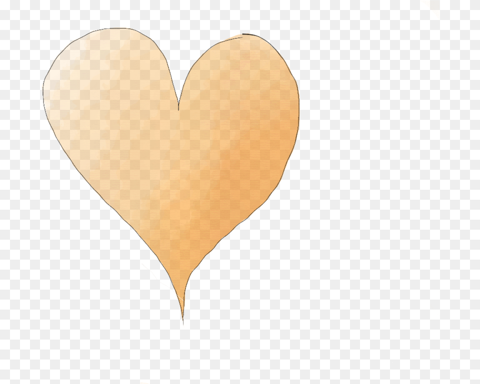 Orange Heart Beige Heart, Balloon, Leaf, Plant Free Transparent Png