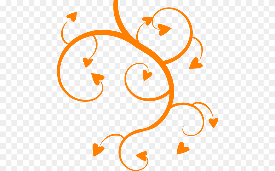 Orange Heart Clipart Hearts Clip Art, Floral Design, Graphics, Pattern Free Png Download