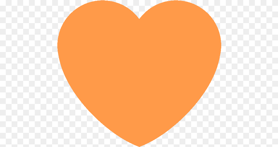 Orange Heart Discord Emoji Orange Heart, Astronomy, Moon, Nature, Night Free Png Download