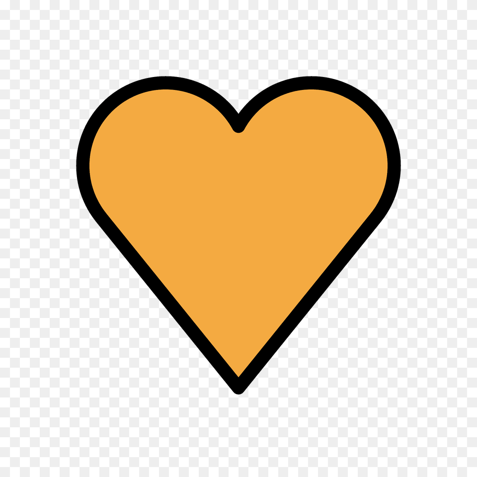 Orange Heart Emoji Clipart, Logo Png Image