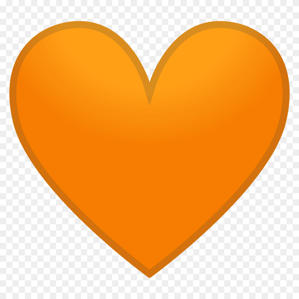 Orange Heart Emoji Clipart, Balloon Png Image