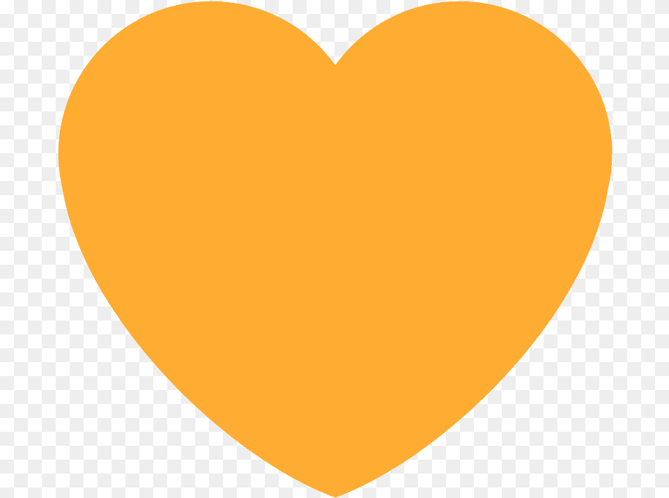 Orange Heart Emoji Clipart Orange Heart, Astronomy, Moon, Nature, Night Png Image
