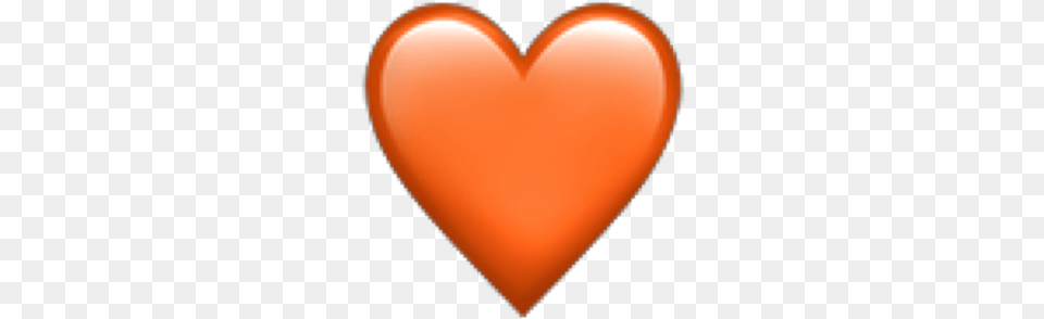 Orange Heart Emoji Iphone Freetoedit Heart, Balloon Png