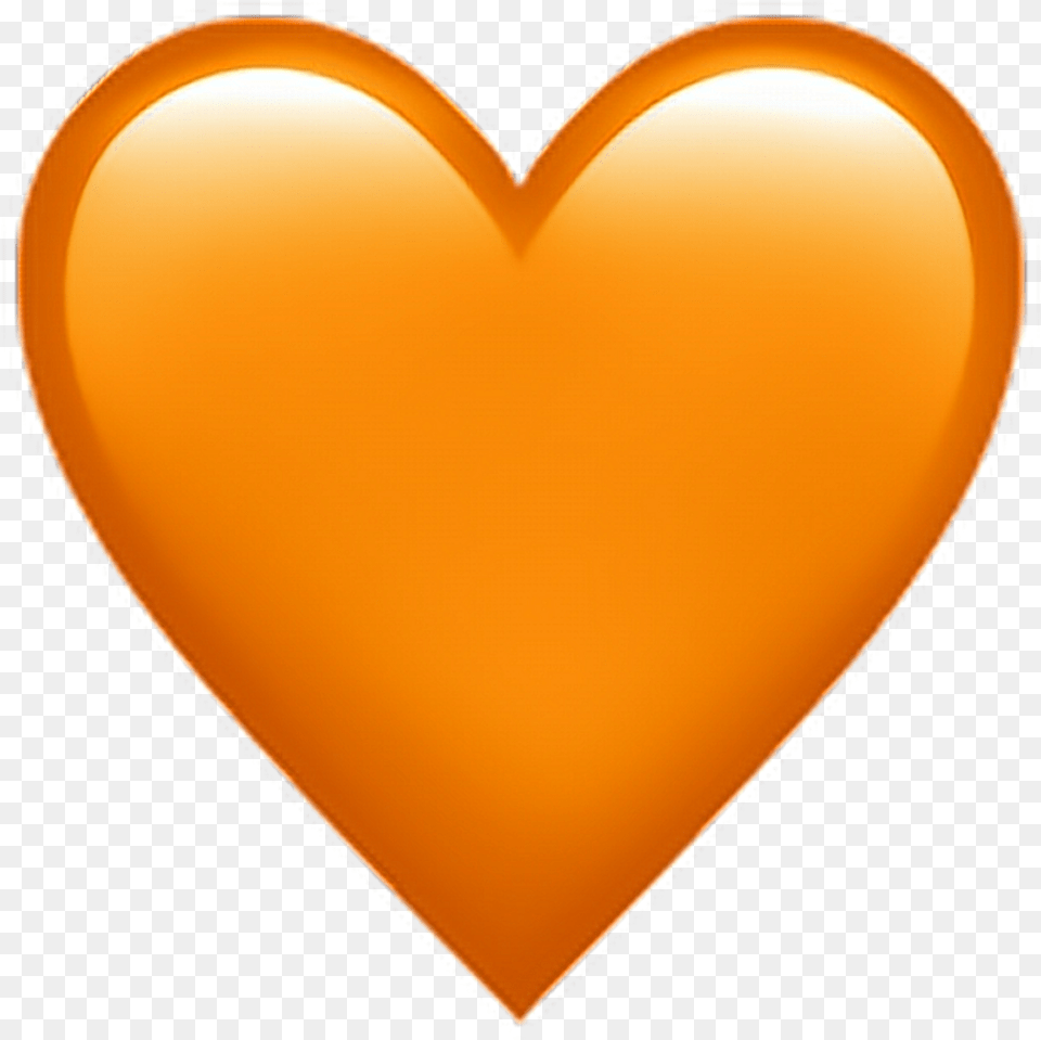 Orange Heart Emoji Iphone Orange Heart Emoji Orange Heart Emoji, Balloon Free Png