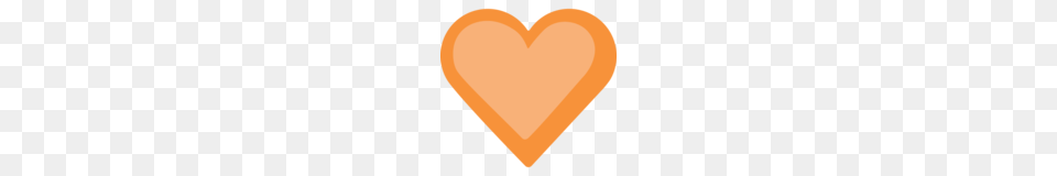 Orange Heart Emoji On Facebook Png Image