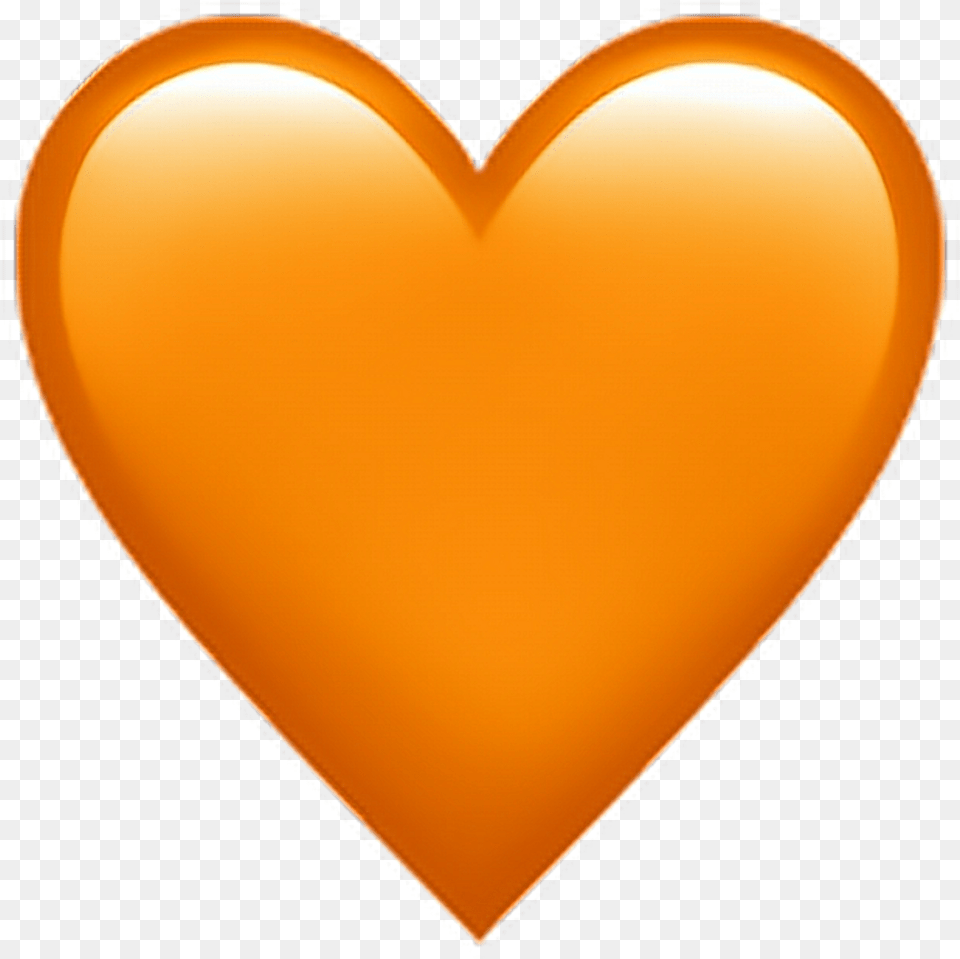 Orange Heart Emoji Orange Heart Emoji Emoticon, Balloon Free Png Download