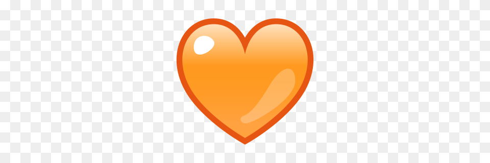 Orange Heart Emojidex, Balloon, Astronomy, Moon, Nature Free Png Download