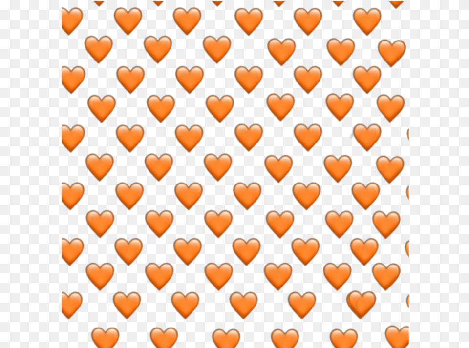 Orange Heart Hearts Orangehearts Orangeheart Emoji Iphone Orange Heart Emoji, Pattern, Candle, Home Decor Free Transparent Png