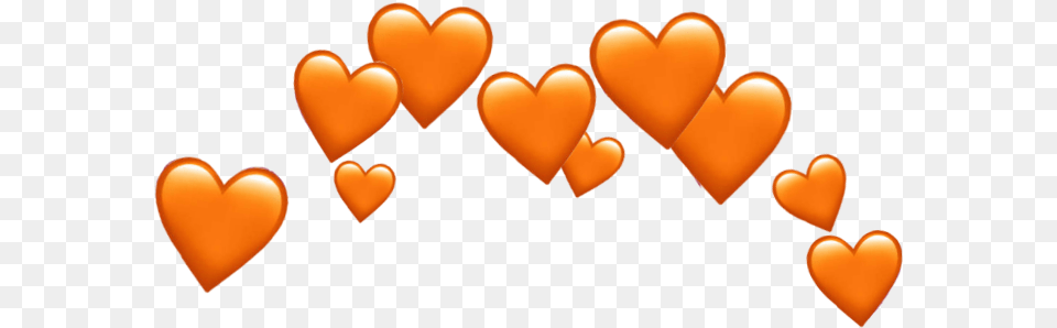 Orange Heart Hearts Tumblr Crown Sinemyildiz Blue Heart Emoji Free Transparent Png