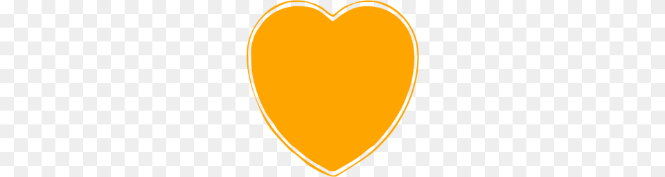 Orange Heart Icon, Art Free Png Download