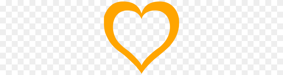 Orange Heart Icon, Art Png Image